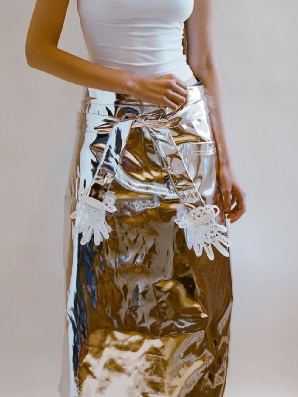 Gohar World Metallic LONG Apron